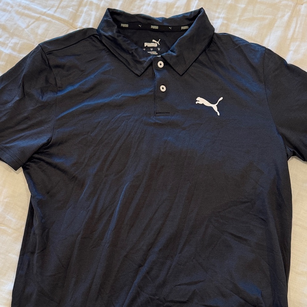 Puma Men's Black Polo Shirt